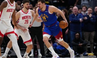 约基奇16+12+13杜兰特仅11分 掘金狂胜火箭