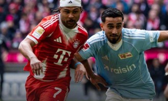 格纳布里双响，凯恩无缘戴帽，拜仁4-0柏林联合剑指德甲神迹